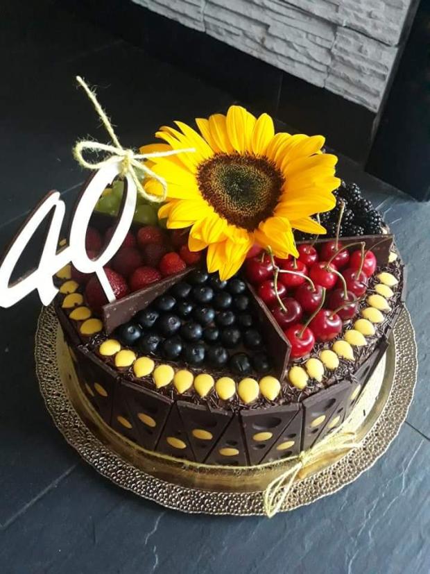 Cokoladovo-ovocna, torta, Čokoládové torty, messinka, 4