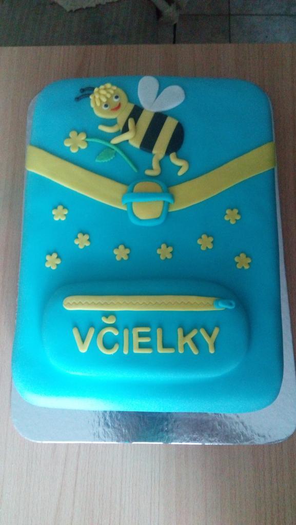 Školská taška, torta, Torty - škola, stužková, KatkaPes, 1