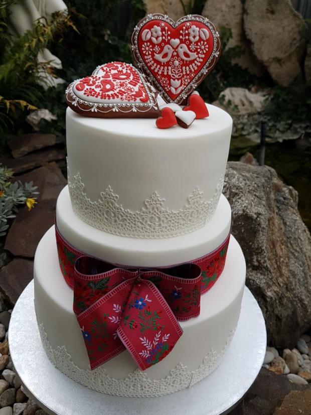 Folklórna, torta, Svadobné torty, Jana Rybárová, 1