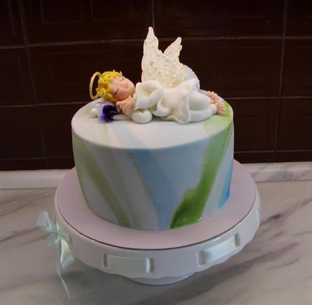 Detská s anjelikom, torta, Ostané torty pre deti, babina 555, 1