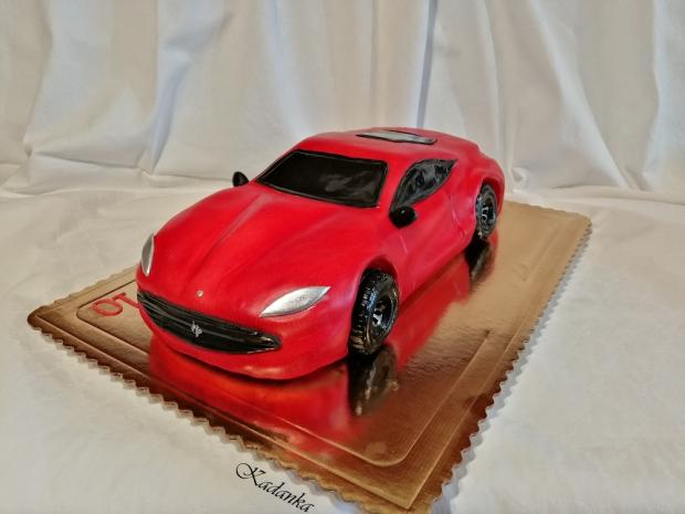 ferrari_812-Superfast, torta, Torty autíčka, vláčiky, Kadanka, 2