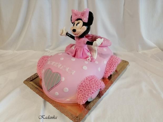 3D Minnie Mouse Car Cake, torta, Torty pre dievčatá, Kadanka, 3