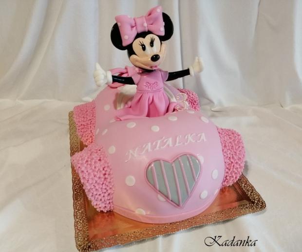 3D Minnie Mouse Car Cake, torta, Torty pre dievčatá, Kadanka, 2