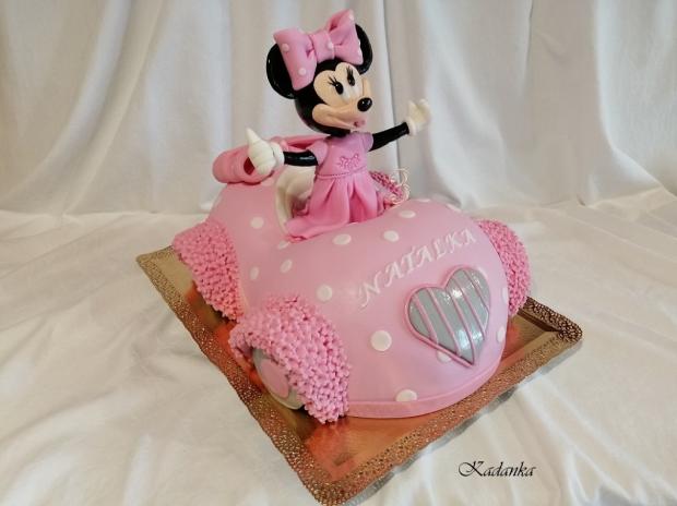 3D Minnie Mouse Car Cake, torta, Torty pre dievčatá, Kadanka, 1