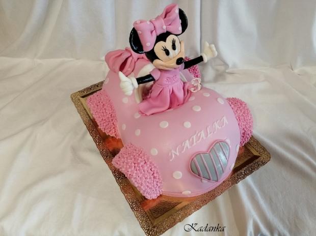 3D Minnie Mouse Car Cake, torta, Torty pre dievčatá, Kadanka, 5