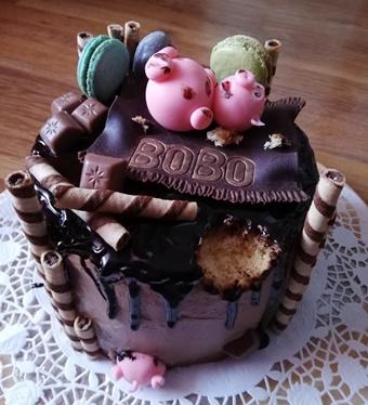 Bobovi k narodeninám, torta, Narodeninové torty, janulkam, 1