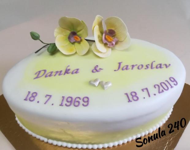 K 50. Výročiu sobáša , torta, Svadobné torty, sonula240, 1