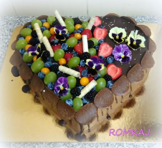 srdiečko, torta, Čokoládové torty, ROMKAJ, 1