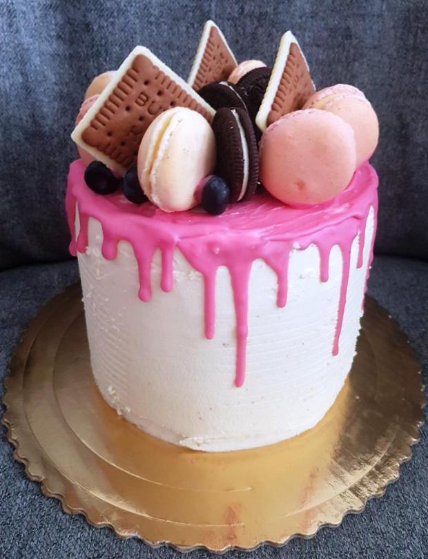 Meninová drip torta..., torta, Drip torty, Mariolka, 1