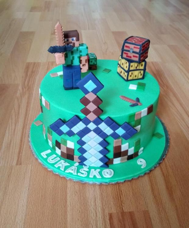 Minecraft, torta, Ostané torty pre deti, Mirka02, 1