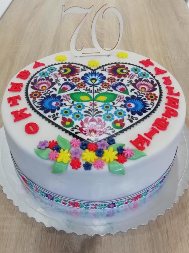 Folklórna k výročiu , torta, Narodeninové torty, TinkyCake, 1