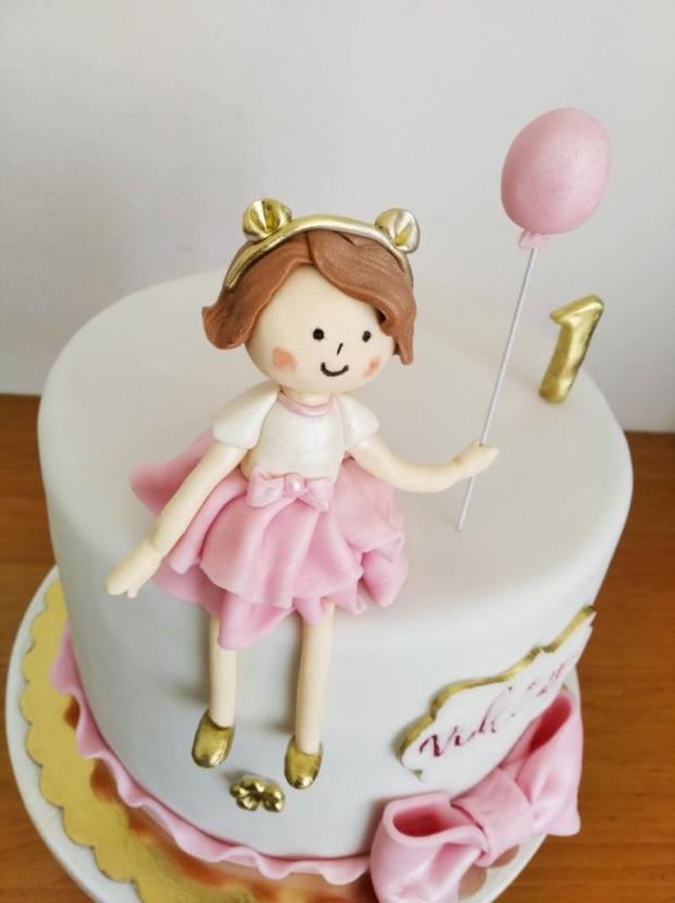 Dievčatko s balónikom, torta, Torty pre dievčatá, veronikak23, 2