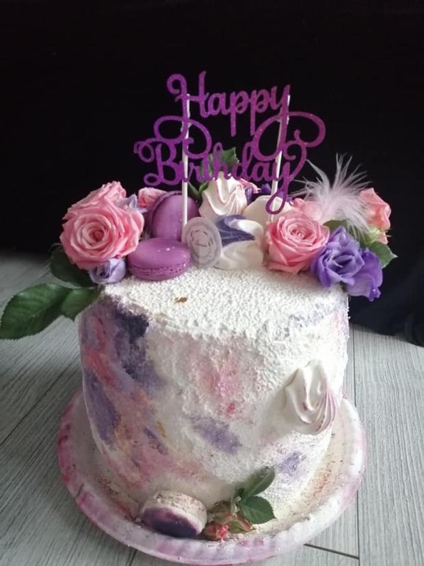 Narodeninová do fialova, torta, Narodeninové torty, messinka, 1