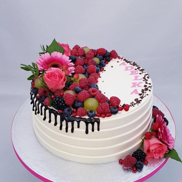 Na birmovku pre Adelku, torta, Drip torty, Miriam 17, 1