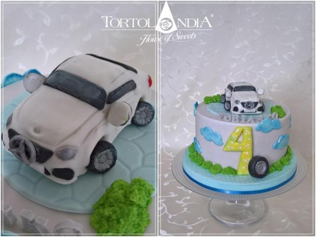 Autíčko Marcedes pre Tobiaska, torta, Torty autíčka, vláčiky, Tortolandia.sk, 2