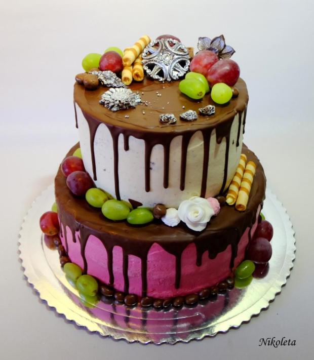 narodeninová, torta, Drip torty, Nikoleta, 1