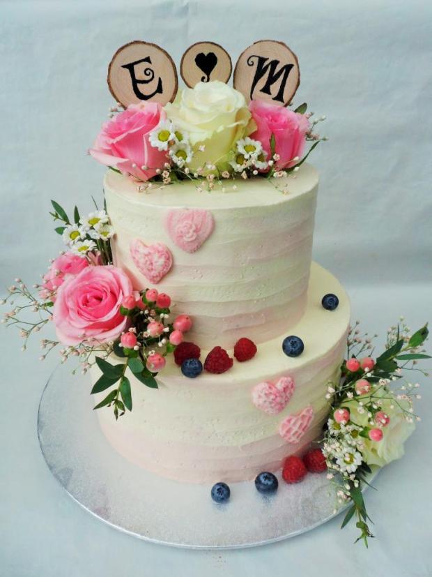 Svadobná krémová, torta, Svadobné torty, veroc, 1