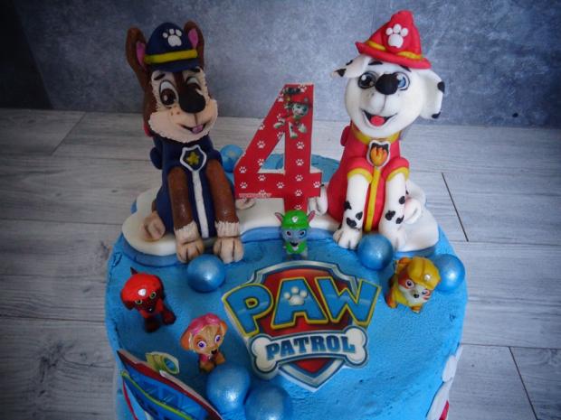 Labková patrola, torta, Rozprávkové torty, messinka, 2