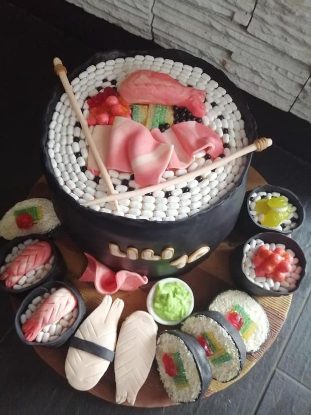 SUSHI TORTA, torta, Narodeninové torty, messinka, 1