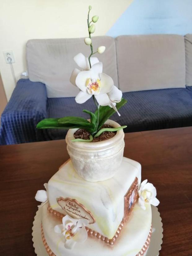 Narodeninova s kvetinacom, torta, Narodeninové torty, Sigetka, 1
