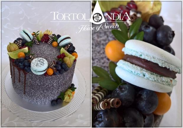 Maková dripka, torta, Drip torty, Tortolandia.sk, 2