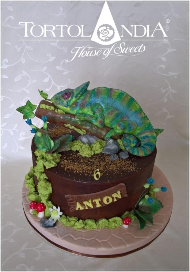 Chameleón pre Toníka, torta, Čokoládové torty, Tortolandia.sk, 1