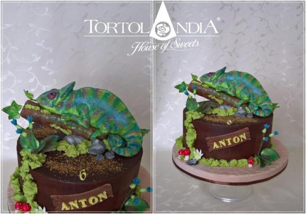 Chameleón pre Toníka, torta, Čokoládové torty, Tortolandia.sk, 2