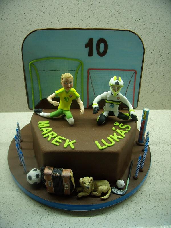 brankárom futbalu a florbalu, torta, Športové torty brankárom futbalu a florbalu, torta, Športové torty, mariaJ, 1