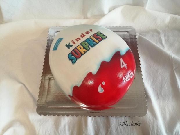 Kinder Surprise, torta, Ostané torty pre deti, Kadanka, 2
