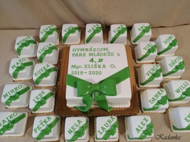 Stužková - /30 ks + 1ks/, torta, Torty - škola, stužková, Kadanka, 1