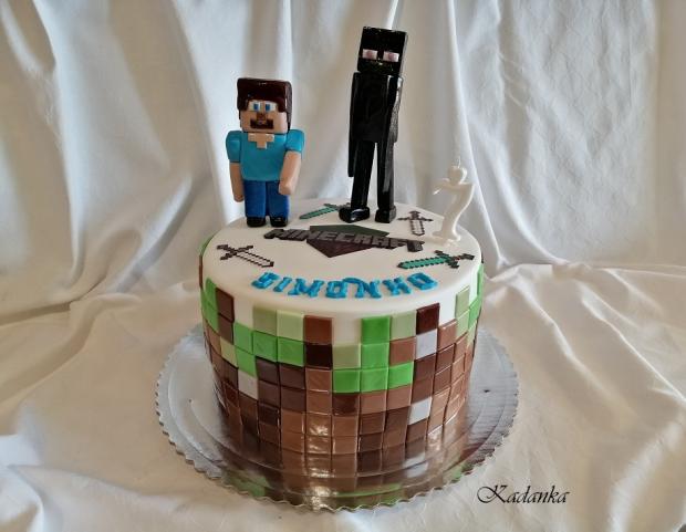 minecraft, torta, Ostané torty pre deti, Kadanka, 1