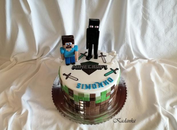 minecraft, torta, Ostané torty pre deti, Kadanka, 3