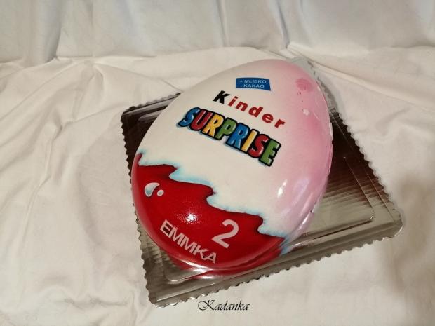 Kinder Surprise, torta, Ostané torty pre deti, Kadanka, 3