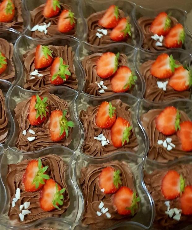 čokoládové poháriky, torta, Zákusky, MK martina, 1