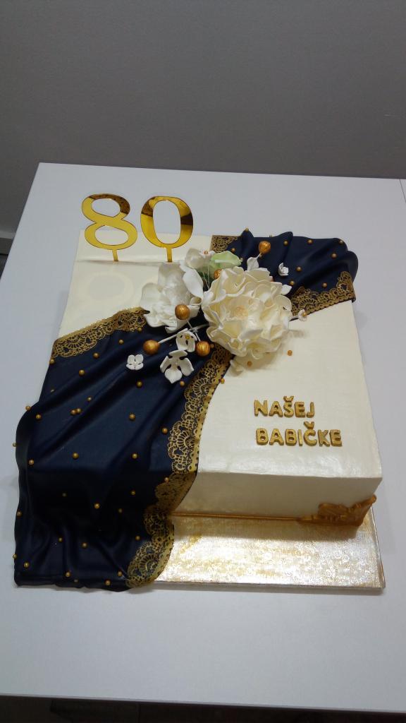 Narodeninová k 80 , torta, Narodeninové torty, Albi27, 1