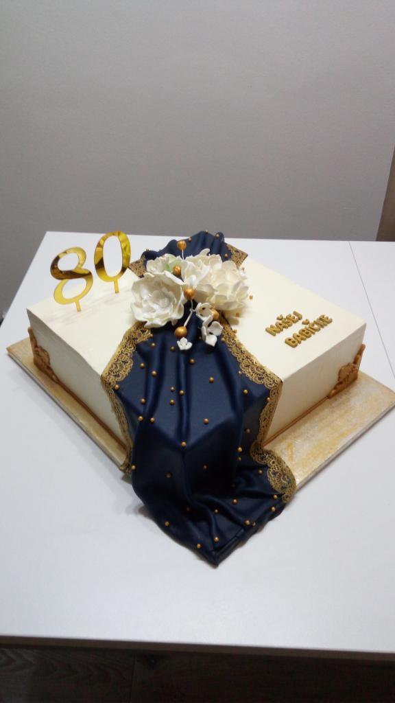 Narodeninová k 80 , torta, Narodeninové torty, Albi27, 2