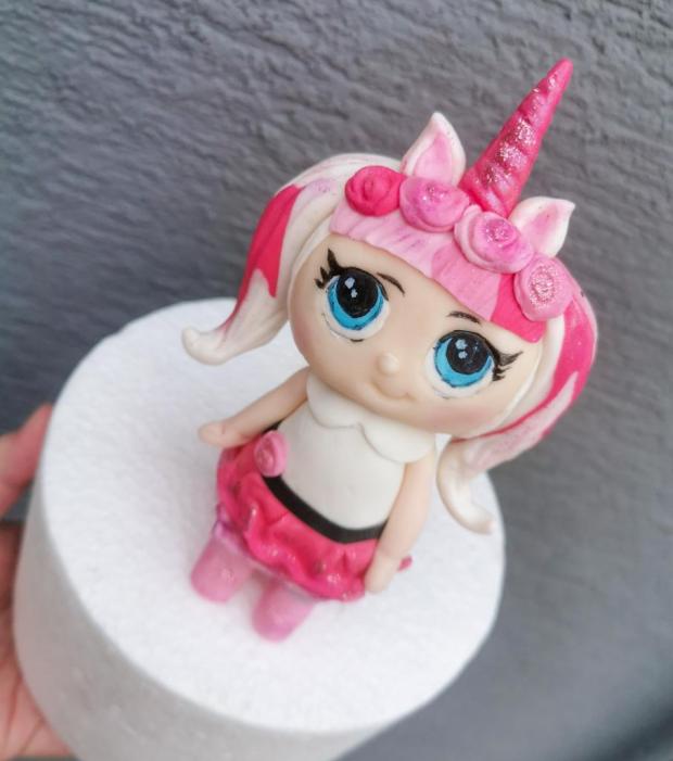 Lol unicorn babika, torta, Ozdoby na torty, Tortičkybyjudith, 1