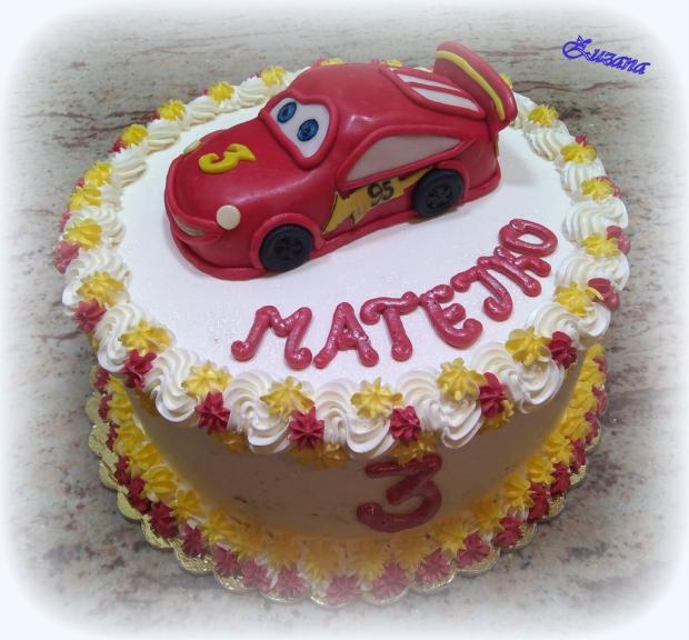 McQueen, torta, Torty autíčka, vláčiky McQueen, torta, Torty autíčka, vláčiky, zana, 1