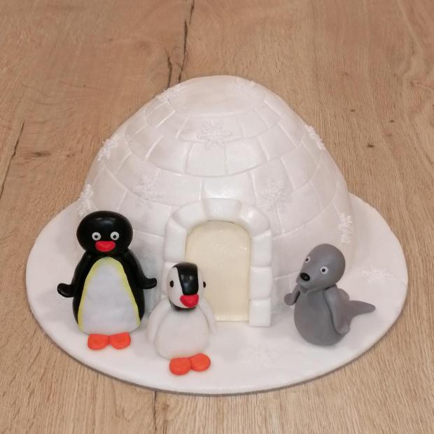 Pingu , torta, Rozprávkové torty, MYŠKA B., 1