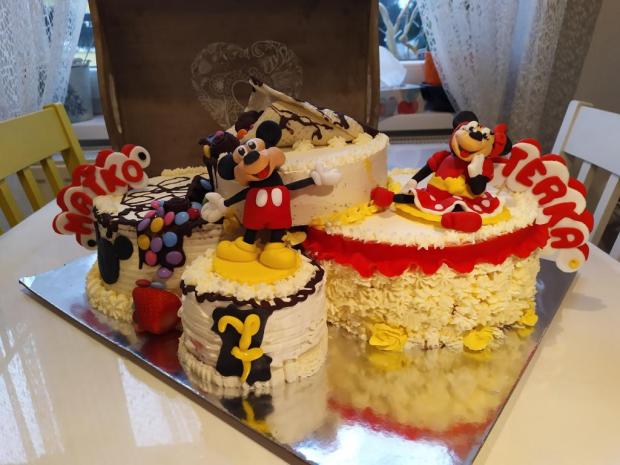 Mickey a Minnie pre dvojičky, torta, Rozprávkové torty, Cattys, 1