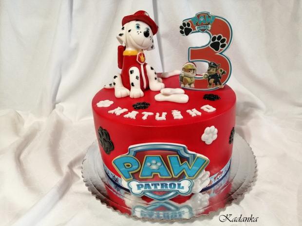 Tlapková patrola - Paw Patrol- Marshall, torta, Rozprávkové torty, Kadanka, 1