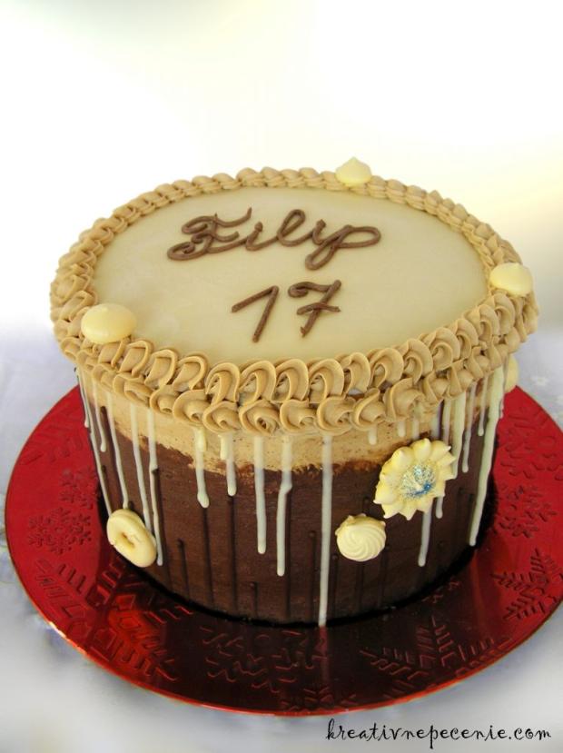 Drip narodeninová tortička , torta, Drip torty, kreativnepecenie, 1