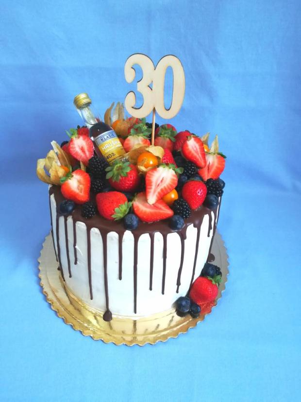Na 30-ku pre chlapa, torta, Drip torty, MartinaO, 1