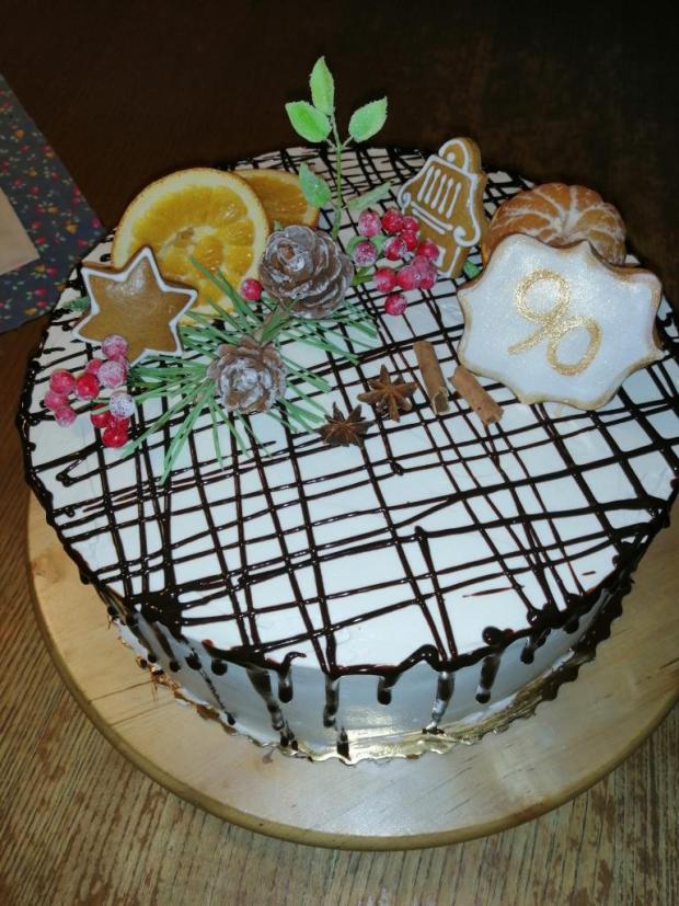 Zimná ovocná, torta, Narodeninové torty, Sigetka, 1