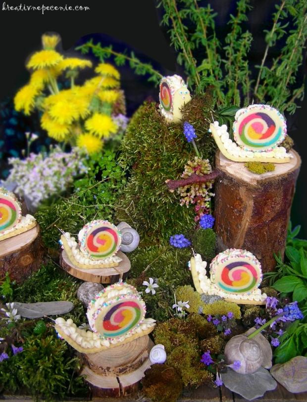 Linecké slimačiky, torta, Zákusky, kreativnepecenie, 3