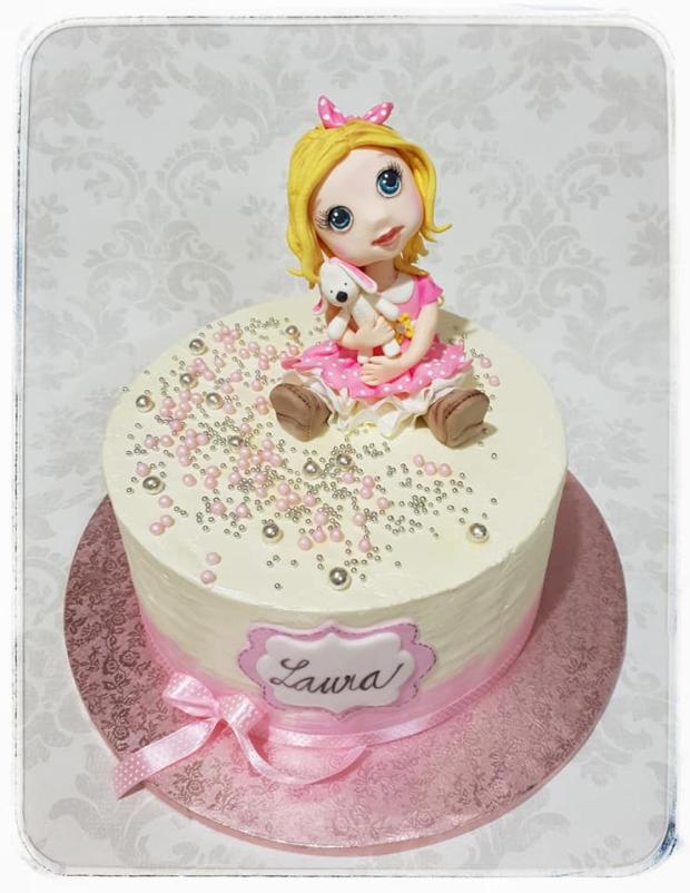 Narodeninová s bábikou, torta, Torty pre dievčatá, candyrr, 1