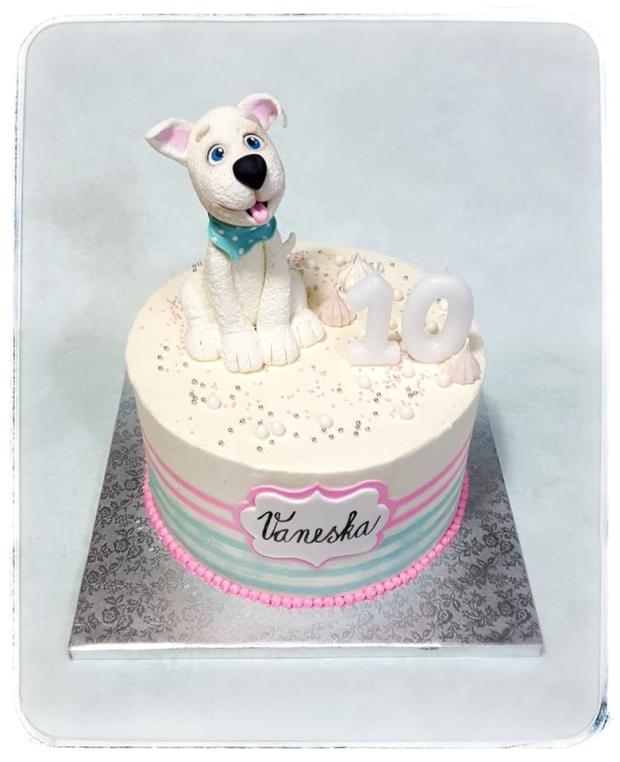Torta so psíkom, torta, Narodeninové torty, candyrr, 1