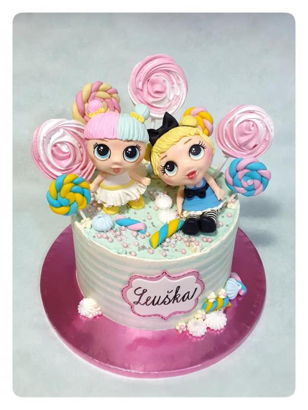 LOL bábiky torta, torta, Torty pre dievčatá, candyrr, 1