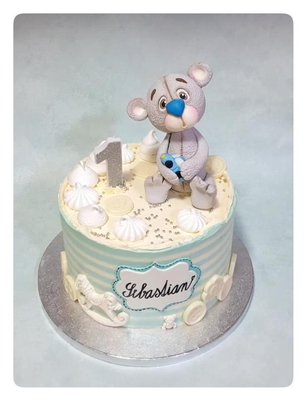 Narodeninová s macíkom, torta, Torty so zvieratkami, candyrr, 1