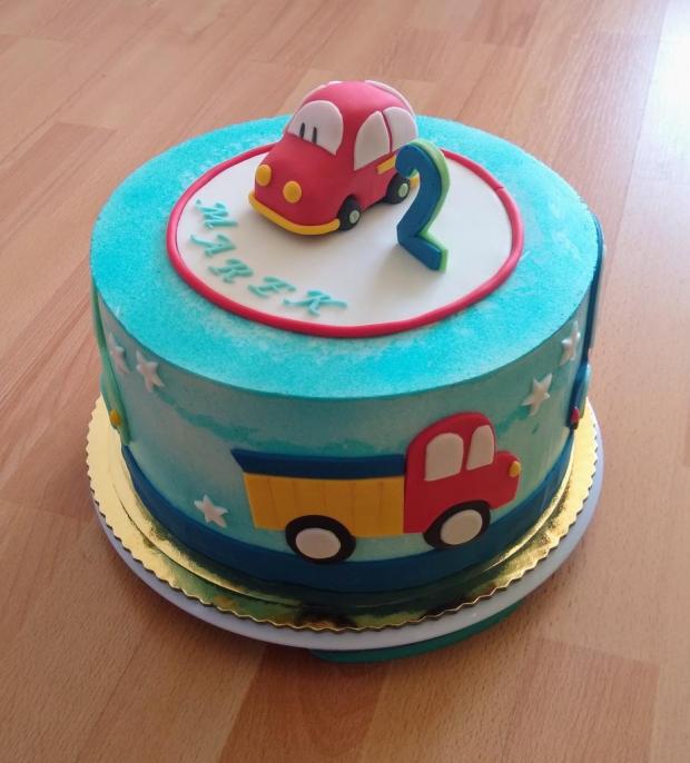 Autíčkova, torta, Torty autíčka, vláčiky, Mirka02, 2